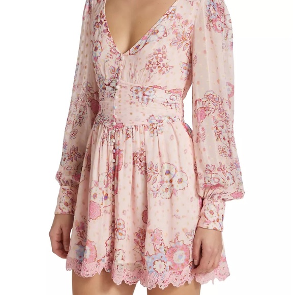 NWT Hemant and Nandita floral button mini dress size XS - Picture 4 of 9